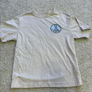 Wonder Nation Beige Tee with Blue Design